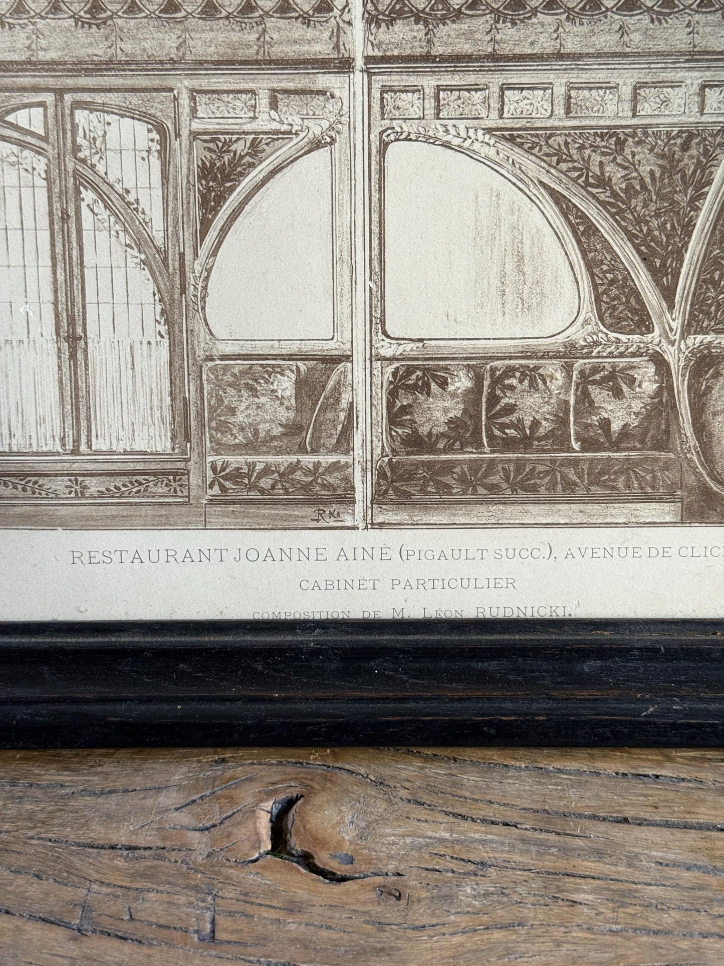 Framed Architectural Print La Decoration Ancienne & Moderne