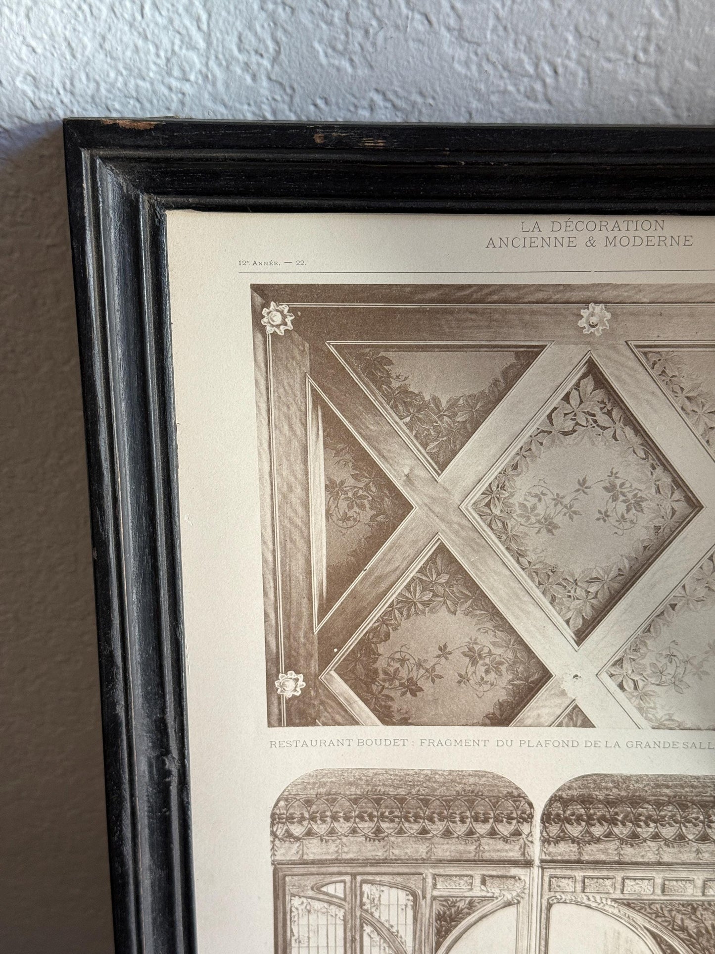 Framed Architectural Print La Decoration Ancienne & Moderne
