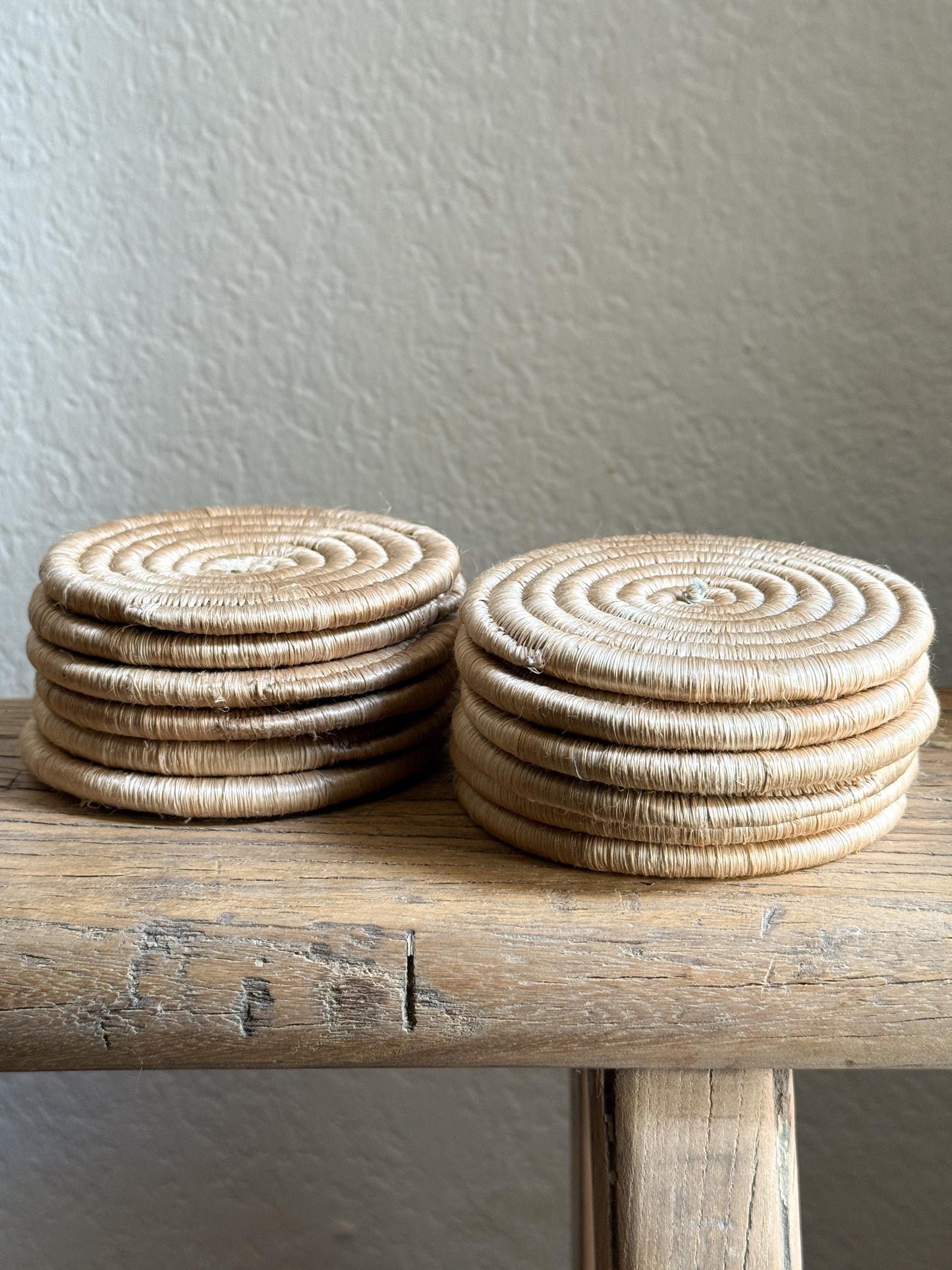 African Hand Woven Coasters | Set of 6