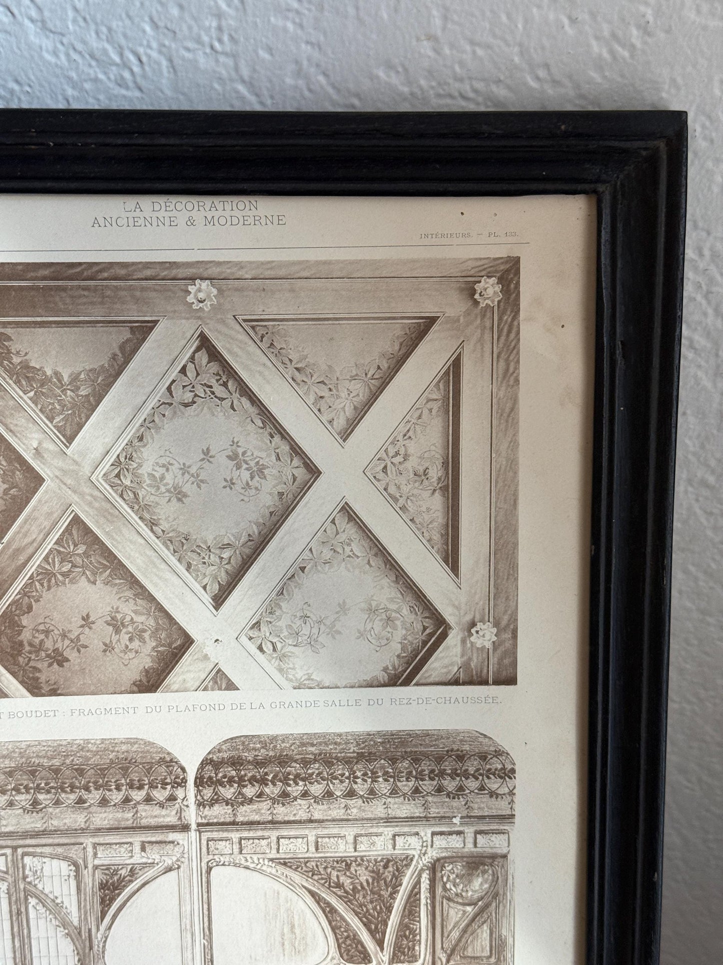Framed Architectural Print La Decoration Ancienne & Moderne